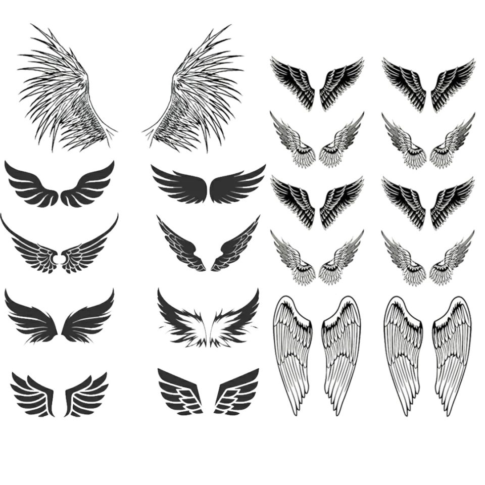 WINGS RELATED STICKER TATTOOS